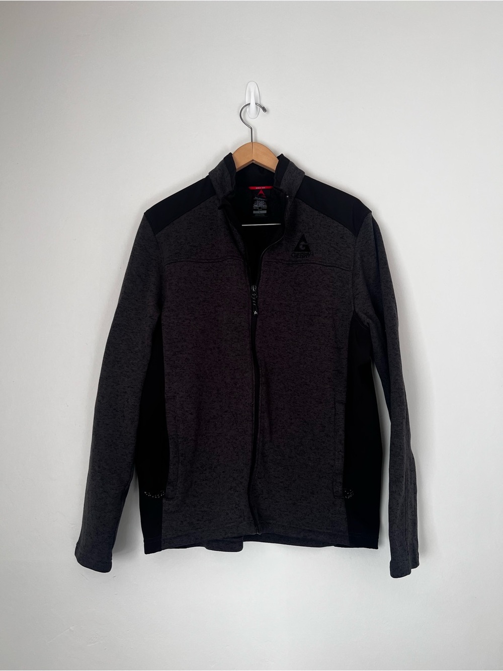 Gerry Weber Men's Full-Zip Jacket in Charcoal and Black
